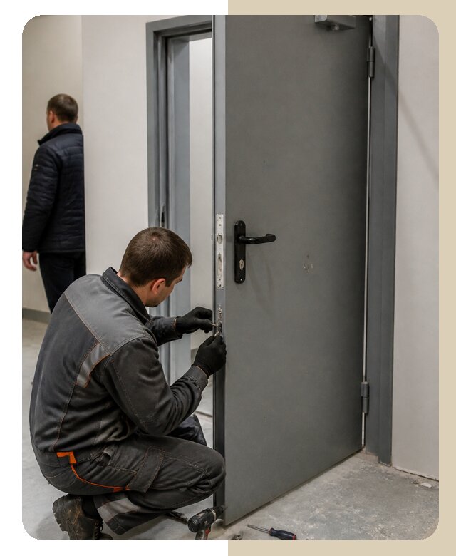 Ремонт противопожарной двери в Заволжье по цене 6620 р. | ДвериЛегко-Звл