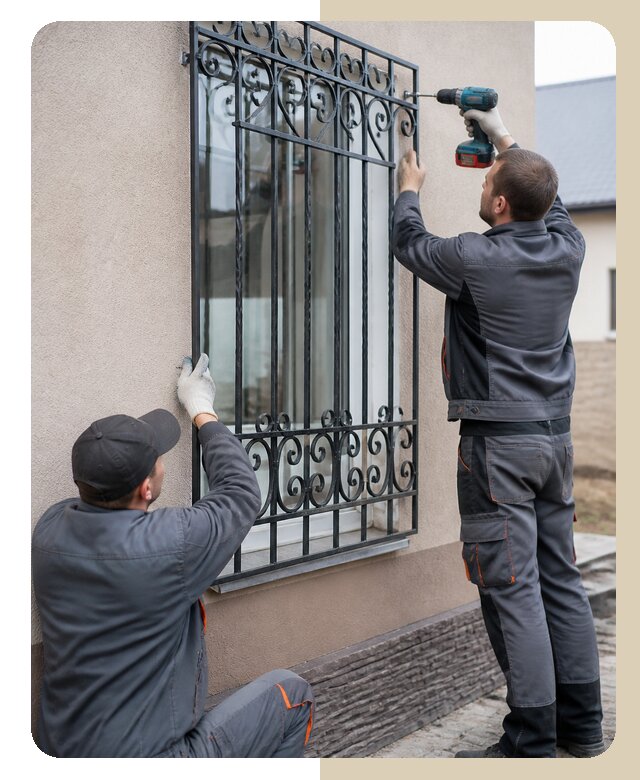 Установка кованых решеток в Заволжье по цене от 5907 р. | ДвериЛегко-Звл