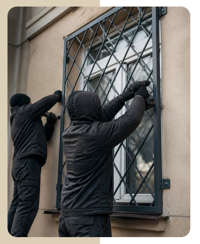 Установка антивандальных решеток на окна в Заволжье